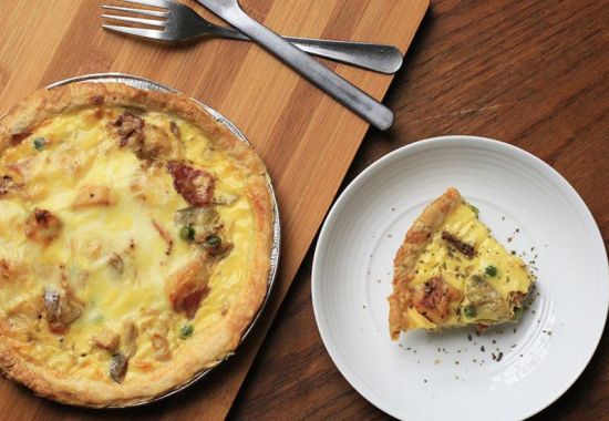 Bacon Mushroom Savory Pie