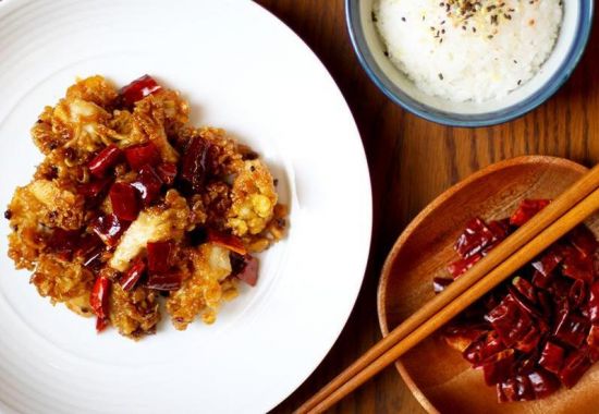 Kung Pao Fried Mushrooms